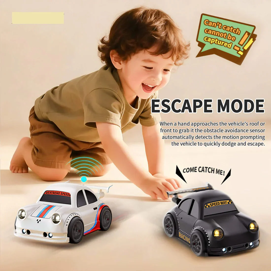 Smart Motion Sensor RC Car with Follow Me & Escape Mode | ₹699