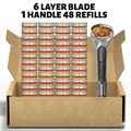 Smart Shave Pro Kit - 48 High-Performance Razor Refills with Free Handle