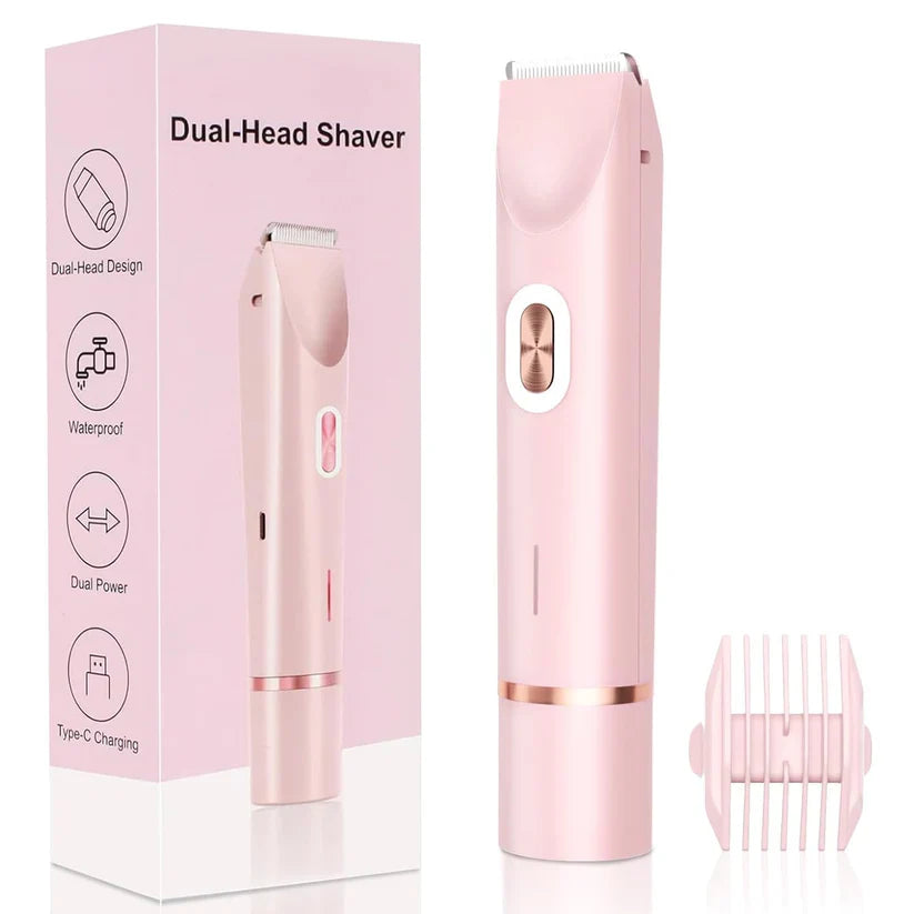 Veloura 2-in-1 Dual Head Trimmer for Full Body Grooming