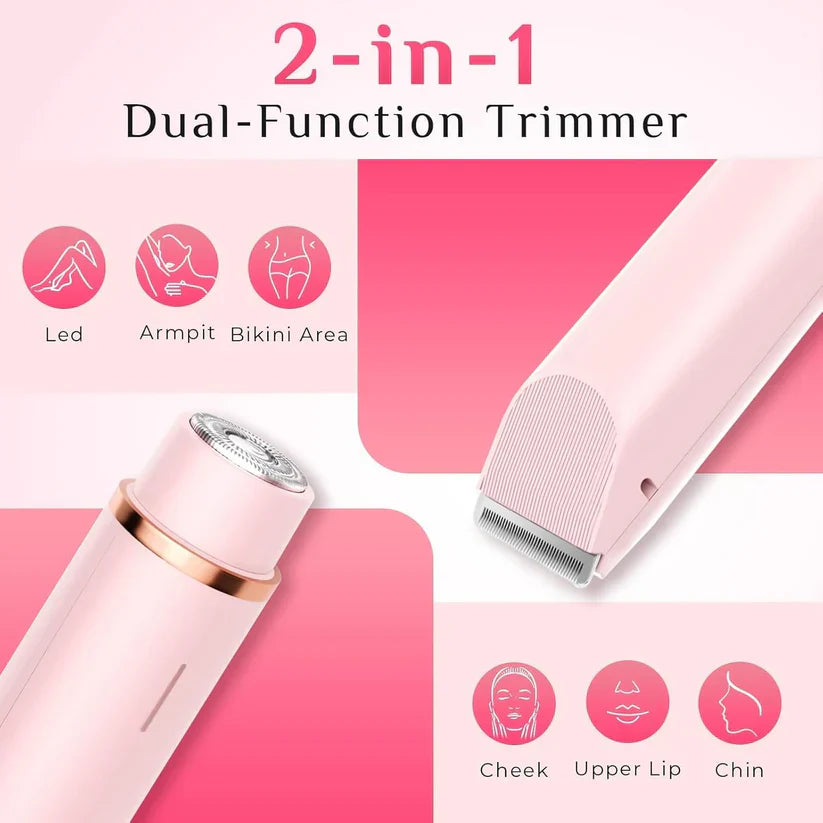 Veloura 2-in-1 Dual Head Trimmer for Full Body Grooming