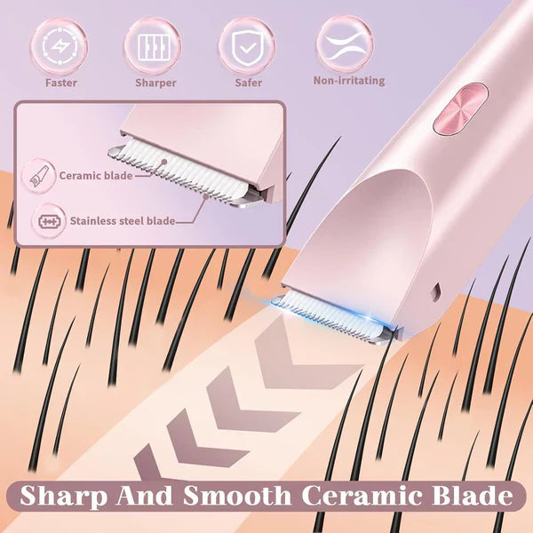 Veloura 2-in-1 Dual Head Trimmer for Full Body Grooming